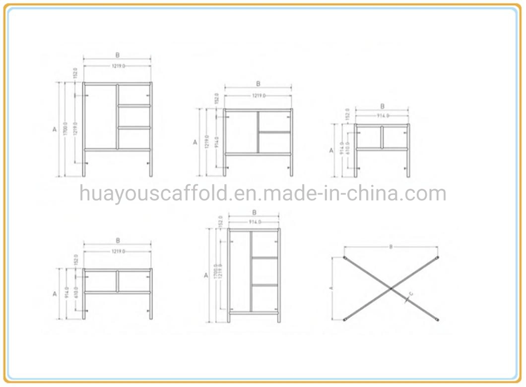 Hot Galvanized Q235 European Facade Layher Construction Scaffolding /Scaffold Frame