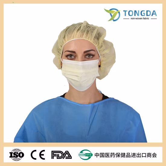 White List FDA510K ASTM Livello 3 Maschera chirurgica medica monouso non tessuta per singolo
